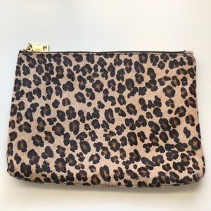 BNWT J. Crew Pouch in Leopard Print